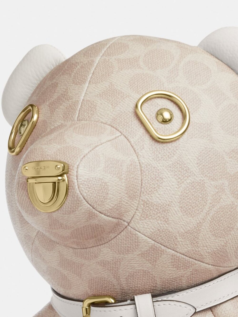 Coach Collectible Bear In Signature Canvas
